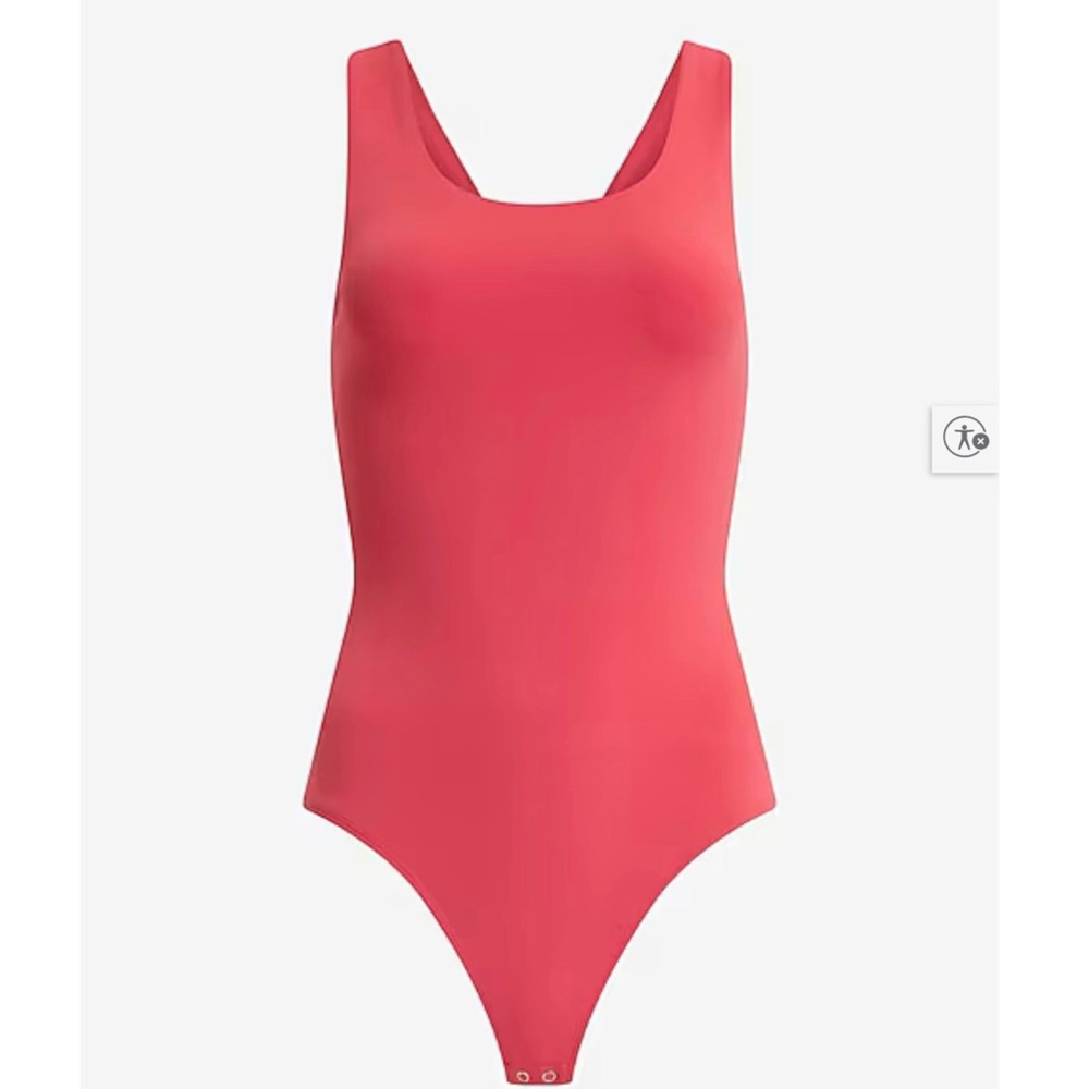 Express Hot Coral Bodysuit